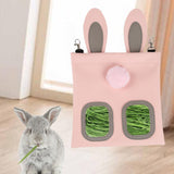 Maxbell PU Hay Feeder Bag Chinchillas Waterproof 2 Windows Pet Supplies Hanging