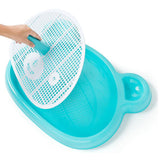 Maxbell Puppy Potty Tray with Removable Post Dogs Training Toilet for Rabbit Hamster Blue
