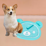 Maxbell Puppy Potty Tray with Removable Post Dogs Training Toilet for Rabbit Hamster Blue