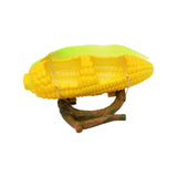 Maxbell Yellow Corn Shape Birds Feeder Bowl Durable for Small Parrots Animal Unique