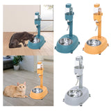 Maxbell Portable Pet Automatic Water Drinker Food Container Drink Fountain Pet Bowls Blue