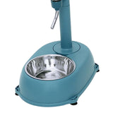 Maxbell Portable Pet Automatic Water Drinker Food Container Drink Fountain Pet Bowls Blue