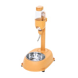 Maxbell Portable Pet Automatic Water Drinker Food Container Drink Fountain Pet Bowls Orange