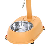 Maxbell Portable Pet Automatic Water Drinker Food Container Drink Fountain Pet Bowls Orange