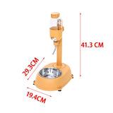 Maxbell Portable Pet Automatic Water Drinker Food Container Drink Fountain Pet Bowls Orange