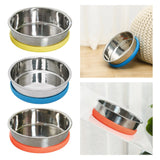 Maxbell Cat Food Bowls Pets Dish Kitty Kitten Watering Supplies Waterer Feeder Dog Yellow
