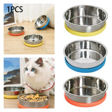 Maxbell Cat Food Bowls Pets Dish Kitty Kitten Watering Supplies Waterer Feeder Dog Yellow