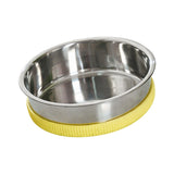 Maxbell Cat Food Bowls Pets Dish Kitty Kitten Watering Supplies Waterer Feeder Dog Yellow