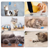 Maxbell 10Pcs Cute Cat Catnip Toy Interactive Cat Toy Playing for Cats Holiday Gifts