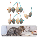 Maxbell 10Pcs Cute Cat Catnip Toy Interactive Cat Toy Playing for Cats Holiday Gifts