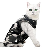 Maxbell Cat Recovery Suit Pet Costume Cat Clothes Pajama Shirt for Small Dogs Cats S