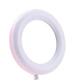 Maxbell light with Phone Holder Makeup Mirror USB for Live Stream Table Pink