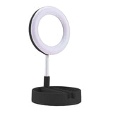 Maxbell light with Phone Holder Makeup Mirror USB for Live Stream Table Black