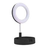 Maxbell light with Phone Holder Makeup Mirror USB for Live Stream Table Black