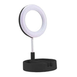 Maxbell light with Phone Holder Makeup Mirror USB for Live Stream Table Black