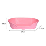 Maxbell Cat Bed Bathing Calming Cushion Comfortable Nonslip Blanket Cozy Dog House 57cmx37.6cmx14cm pink