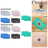 Maxbell Dog Food Mat Bowl Mats Pet Feeding Mat for Pet Supplies Dogs Puppy Thin Style Gray