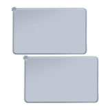 Maxbell Dog Food Mat Bowl Mats Pet Feeding Mat for Pet Supplies Dogs Puppy Thin Style Gray
