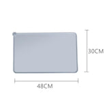 Maxbell Dog Food Mat Bowl Mats Pet Feeding Mat for Pet Supplies Dogs Puppy Thicken Gray