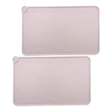 Maxbell Dog Food Mat Bowl Mats Pet Feeding Mat for Pet Supplies Dogs Puppy Thicken Pink