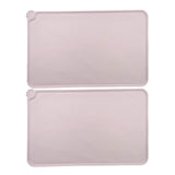 Maxbell Dog Food Mat Bowl Mats Pet Feeding Mat for Pet Supplies Dogs Puppy Thicken Pink