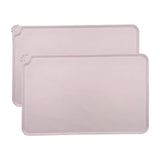 Maxbell Dog Food Mat Bowl Mats Pet Feeding Mat for Pet Supplies Dogs Puppy Thicken Pink