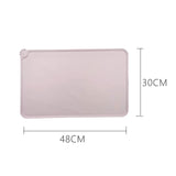 Maxbell Dog Food Mat Bowl Mats Pet Feeding Mat for Pet Supplies Dogs Puppy Thicken Pink