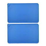 Maxbell Dog Food Mat Bowl Mats Pet Feeding Mat for Pet Supplies Dogs Puppy Thin Blue