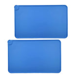 Maxbell Dog Food Mat Bowl Mats Pet Feeding Mat for Pet Supplies Dogs Puppy Thicken Blue