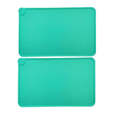 Maxbell Dog Food Mat Bowl Mats Pet Feeding Mat for Pet Supplies Dogs Puppy Thin Green
