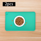 Maxbell Dog Food Mat Bowl Mats Pet Feeding Mat for Pet Supplies Dogs Puppy Thin Green