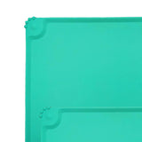 Maxbell Dog Food Mat Bowl Mats Pet Feeding Mat for Pet Supplies Dogs Puppy Thin Green