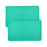 Maxbell Dog Food Mat Bowl Mats Pet Feeding Mat for Pet Supplies Dogs Puppy Thicken Green