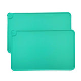 Maxbell Dog Food Mat Bowl Mats Pet Feeding Mat for Pet Supplies Dogs Puppy Thicken Green