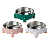 Maxbell Cat Bowl Drinking Eating Feeding Bowl Pet food Feeder for Small Dogs Green
