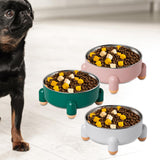 Maxbell Cat Bowl Drinking Eating Feeding Bowl Pet food Feeder for Small Dogs Green