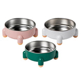 Maxbell Cat Bowl Drinking Eating Feeding Bowl Pet food Feeder for Small Dogs Green