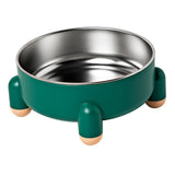 Maxbell Cat Bowl Drinking Eating Feeding Bowl Pet food Feeder for Small Dogs Green
