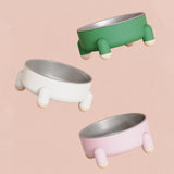 Maxbell Cat Bowl Drinking Eating Feeding Bowl Pet food Feeder for Small Dogs Green