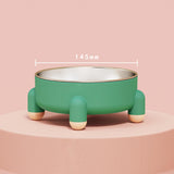 Maxbell Cat Bowl Drinking Eating Feeding Bowl Pet food Feeder for Small Dogs Green