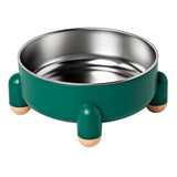 Maxbell Cat Bowl Drinking Eating Feeding Bowl Pet food Feeder for Small Dogs Green