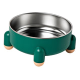 Maxbell Cat Bowl Drinking Eating Feeding Bowl Pet food Feeder for Small Dogs Green