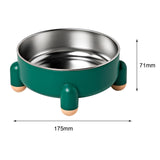 Maxbell Cat Bowl Drinking Eating Feeding Bowl Pet food Feeder for Small Dogs Green