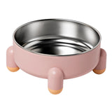 Maxbell Cat Bowl Drinking Eating Feeding Bowl Pet food Feeder for Small Dogs Pink
