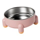 Maxbell Cat Bowl Drinking Eating Feeding Bowl Pet food Feeder for Small Dogs Pink