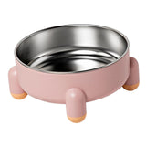 Maxbell Cat Bowl Drinking Eating Feeding Bowl Pet food Feeder for Small Dogs Pink