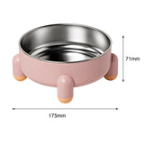 Maxbell Cat Bowl Drinking Eating Feeding Bowl Pet food Feeder for Small Dogs Pink
