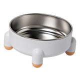 Maxbell Cat Bowl Drinking Eating Feeding Bowl Pet food Feeder for Small Dogs White