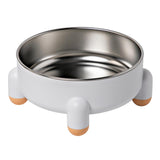 Maxbell Cat Bowl Drinking Eating Feeding Bowl Pet food Feeder for Small Dogs White