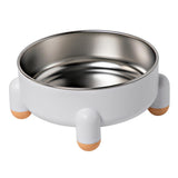 Maxbell Cat Bowl Drinking Eating Feeding Bowl Pet food Feeder for Small Dogs White